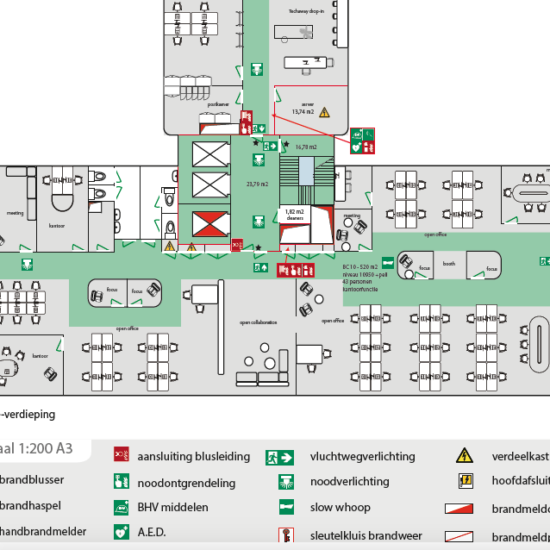 Gebruiksmeldingsplattegrond